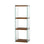 3-Fächer Regal Aqua aus gehärtetem Glas und Massivholz, 40×35×120 cm von Hanah Home – Bild 6