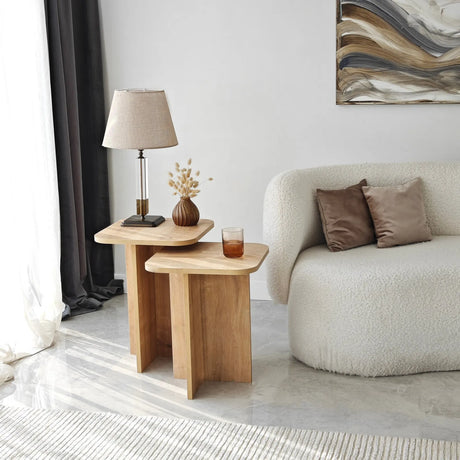 Beistelltisch Blues in braun oder schwarz, 55×40×40 cm von Hanah Home – Bild 5