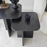 Beistelltisch Blues in schwarz, 55×40×40 cm von Hanah Home – Bild 5