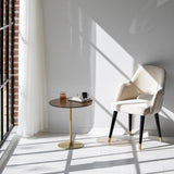 Beistelltisch Chill-Out aus gehärtetem Glas und Metall, 50×50×50 cm von Hanah Home – Bild 1