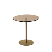Beistelltisch Chill-Out aus gehärtetem Glas und Metall, 50×50×50 cm von Hanah Home – Bild 4