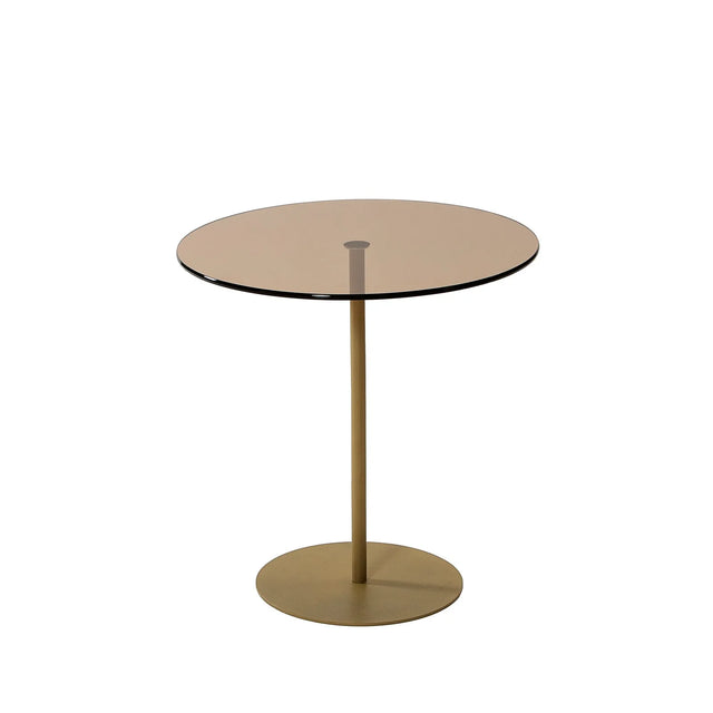 Beistelltisch Chill-Out aus gehärtetem Glas und Metall, 50×50×50 cm von Hanah Home – Bild 4