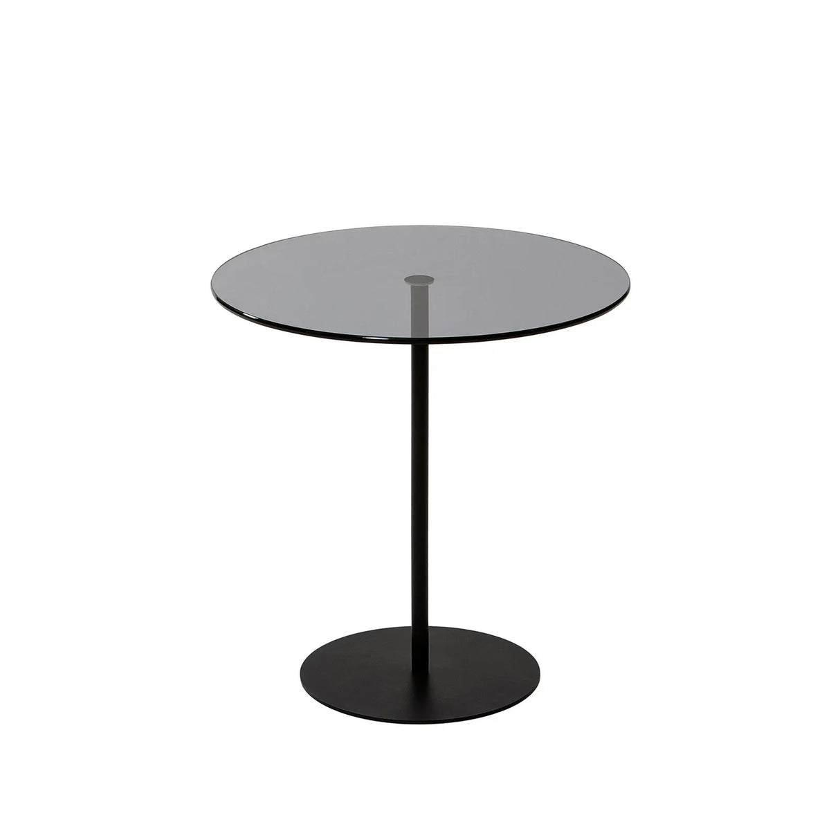 Beistelltisch Chill-Out aus gehärtetem Glas und Metall in Schwarz und Dunkelgrau, 50×50×50 cm von Hanah Home – Bild 3