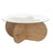 Couchtisch Aeris aus Holz und gehärtetem Glas, 75×75×35 cm von Hanah Home – Bild 6