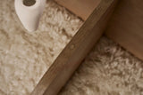 Couchtisch Aeris aus gehärtetem Glas und Holz in Saphir-Eiche und Rauch, 75×75×35 cm von Hanah Home – Bild 5