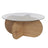 Couchtisch Aeris aus gehärtetem Glas und Holz in Saphir-Eiche und Rauch, 75×75×35 cm von Hanah Home – Bild 6