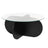 Couchtisch Aeris aus gehärtetem Glas und Holz in Schwarz und Transparent, 75×75×35 cm von Hanah Home – Bild 6