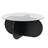 Couchtisch Aeris aus gehärtetem Glas und Holz in rauchschwarz, 75×75×35 cm von Hanah Home – Bild 6