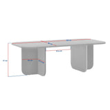 Couchtisch Akira aus melaminbeschichteten Holz, 120×60×41 cm - ZEN ZONE Furniture
