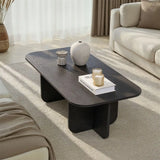 Couchtisch Akira aus melaminbeschichteten Holz in Holzschwarz, 120×60×41 cm von Hanah Home – Bild 2