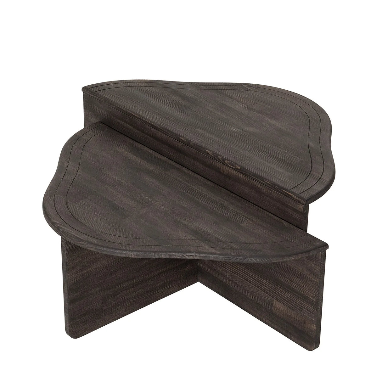 Couchtisch Altopiano aus massivem Kiefernholz in Anthrazit, 90×45×40 cm von Hanah Home – Bild 7