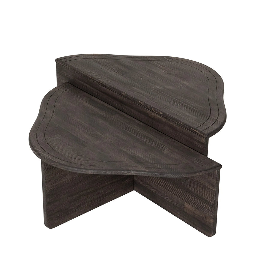 Couchtisch Altopiano aus massivem Kiefernholz in Anthrazit, 90×45×40 cm von Hanah Home – Bild 7