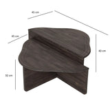 Couchtisch Altopiano aus massivem Kiefernholz in Anthrazit, 90×45×40 cm von Hanah Home – Bild 8