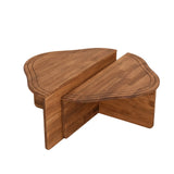 Couchtisch Altopiano aus massivem Kiefernholz in Kastanie, 90×45×40 cm von Hanah Home – Bild 5