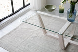 Couchtisch Amalfi aus massiver Kiefer und gehärtetem Glas, 105×65×35 cm von Hanah Home – Bild 3