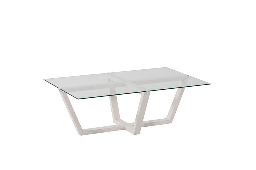 Couchtisch Amalfi aus massiver Kiefer und gehärtetem Glas, 105×65×35 cm von Hanah Home – Bild 5