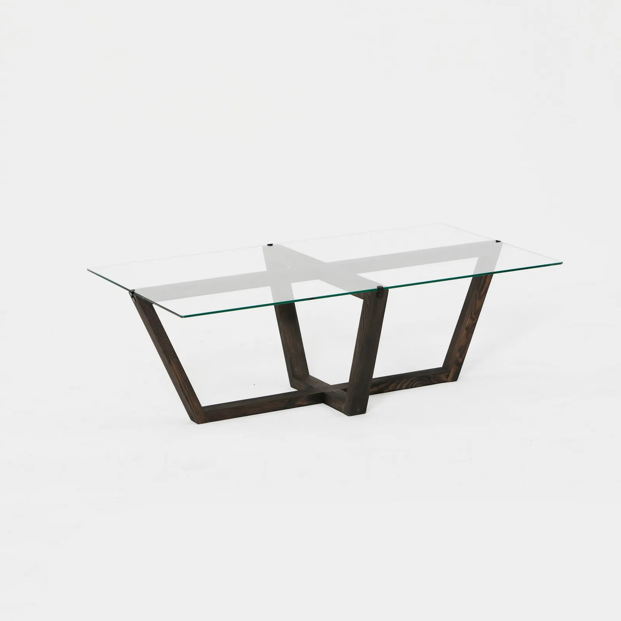 Couchtisch Amalfi aus massiver Kiefer und gehärtetem Glas in Anthrazit, 105×65×35 cm von Hanah Home – Bild 5