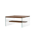 Couchtisch Aqua aus Kiefernholz und gehärtetem Glas, 75×75×40 cm von Hanah Home – Bild 7