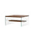 Couchtisch Aqua aus Kiefernholz und gehärtetem Glas, 75×75×40 cm von Hanah Home – Bild 7