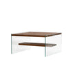 Couchtisch Aqua aus Kiefernholz und gehärtetem Glas, 75×75×40 cm von Hanah Home – Bild 7