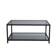 Couchtisch Astro aus gehärtetem Glas und Metall, 90×60×40 cm von Hanah Home – Bild 8