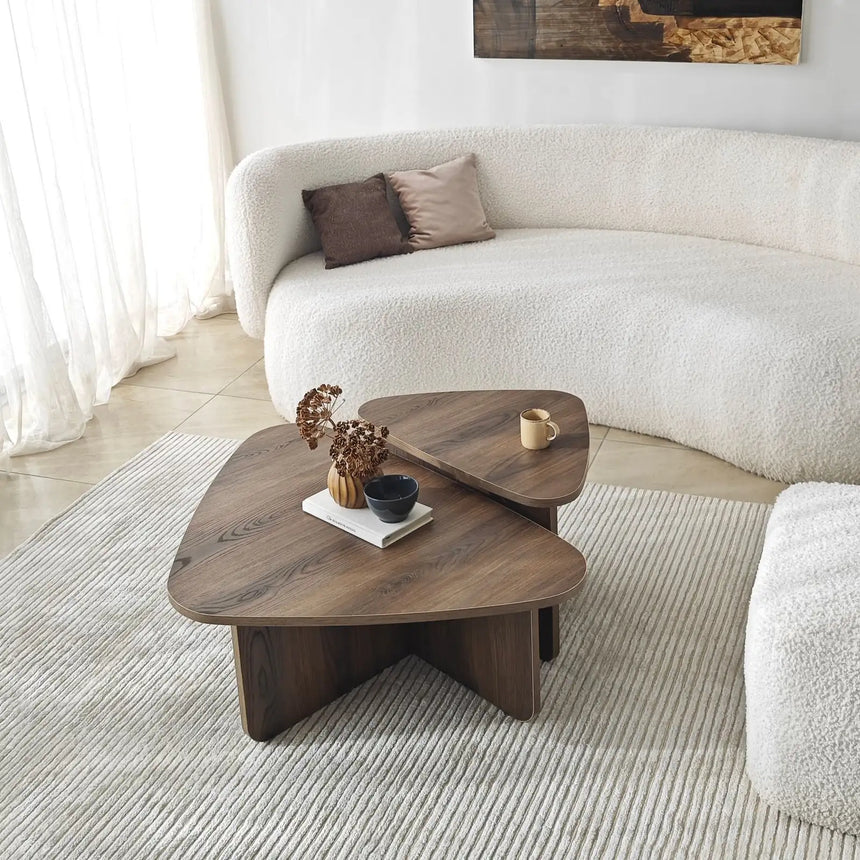 Couchtisch Ballare Set aus melaminharzbeschichteten Holz, 90×60×35 cm von Hanah Home – Bild 1