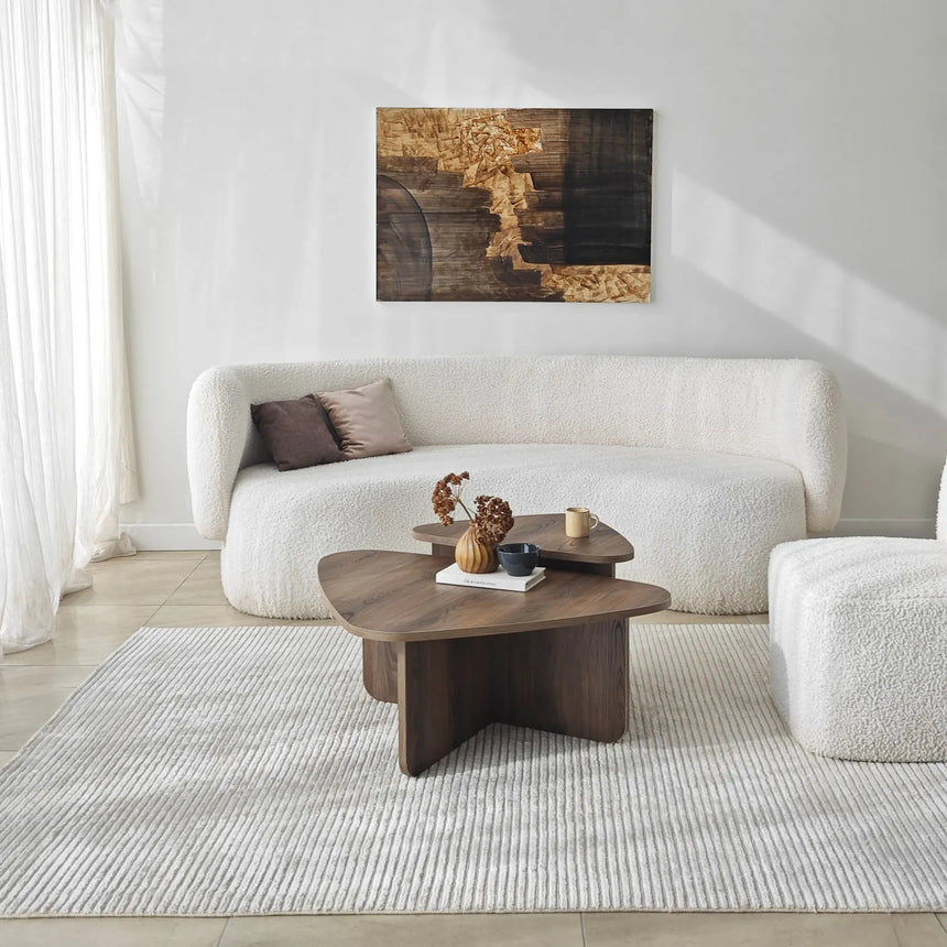 Couchtisch Ballare Set aus melaminharzbeschichteten Holz, 90×60×35 cm von Hanah Home – Bild 2