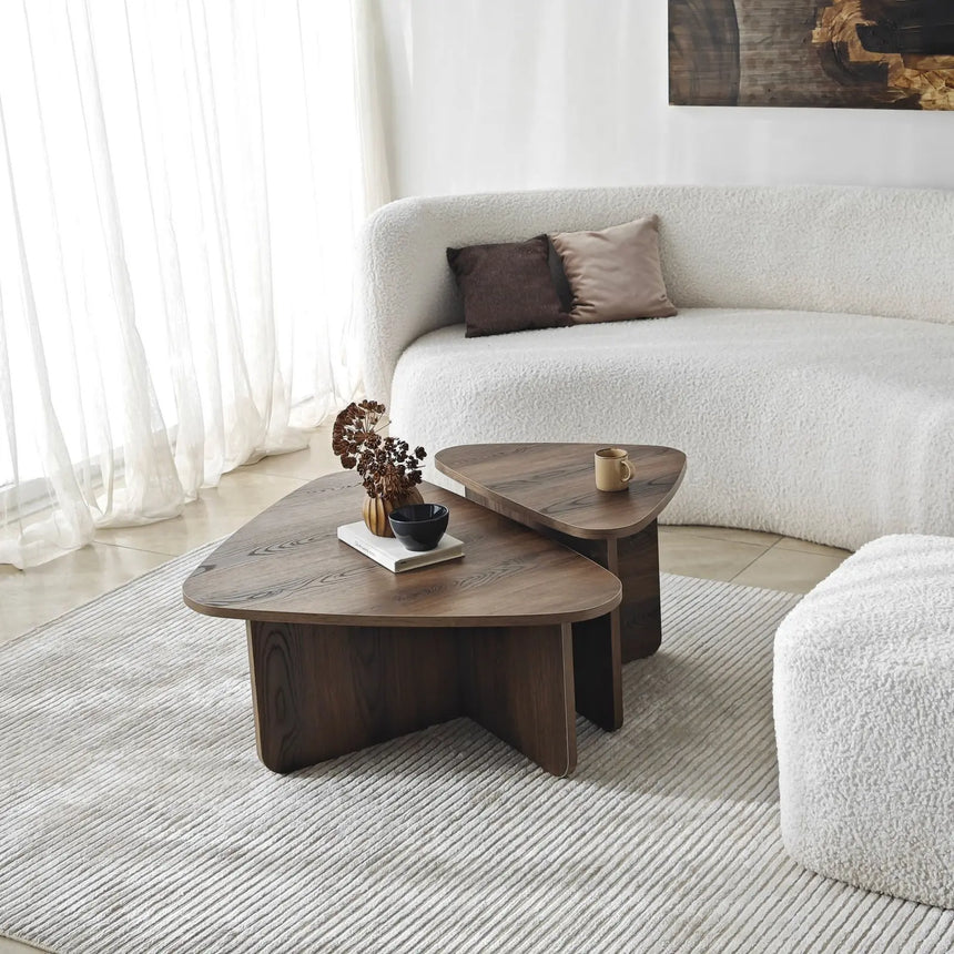 Couchtisch Ballare Set aus melaminharzbeschichteten Holz, 90×60×35 cm von Hanah Home – Bild 4