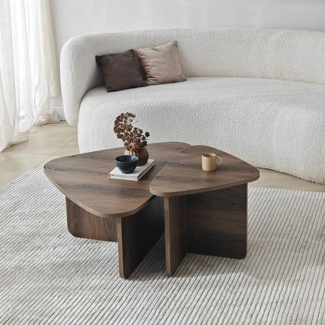 Couchtisch Ballare Set aus melaminharzbeschichteten Holz, 90×60×35 cm von Hanah Home – Bild 5