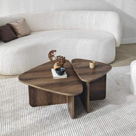 Couchtisch Ballare Set aus melaminharzbeschichteten Holz, 90×60×35 cm von Hanah Home – Bild 6