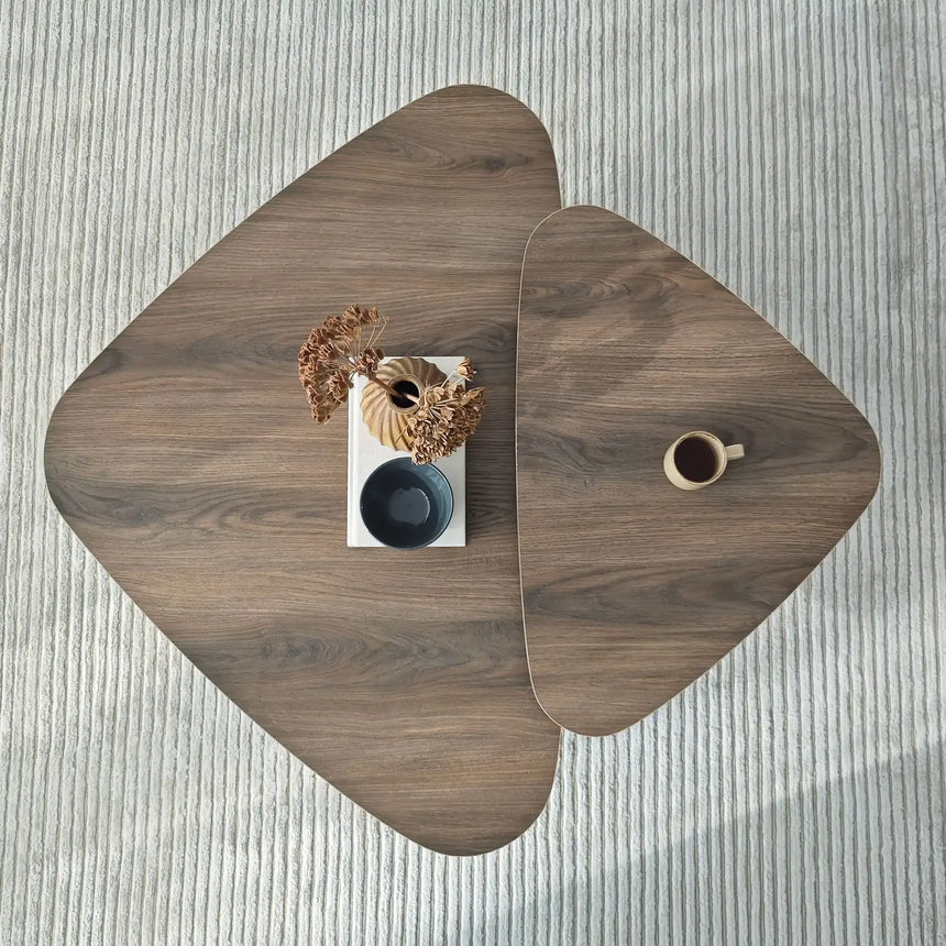 Couchtisch Ballare Set aus melaminharzbeschichteten Holz, 90×60×35 cm von Hanah Home – Bild 7