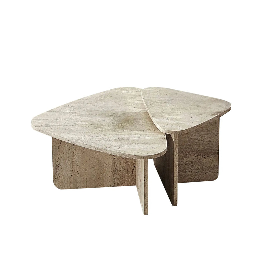 Couchtisch Ballare Set aus melaminharzbeschichteten Holz in Travertin, 90×60×35 cm von Hanah Home – Bild 8