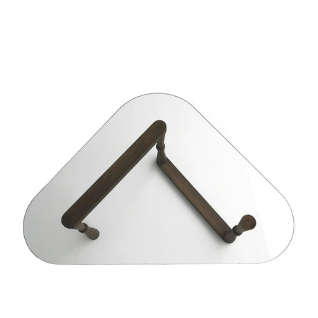 Couchtisch Cam aus gehärtetem Glas und Buche in Walnuss, 96×81×41 cm von Hanah Home – Bild 7