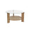 Couchtisch Clara aus gehärtetem Glas und Holz 75Ø - ZEN ZONE Furniture