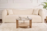 Couchtisch Clara aus gehärtetem Glas und Holz in Saphir-Eiche und Rauch 75Ø von Hanah Home – Bild 2
