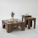 Couchtisch Collesium aus melaminbeschichteten Holz, 80×80×37 cm von Hanah Home – Bild 8