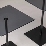 Couchtisch Elegante 2 aus gehärtetem Glas und melaminbeschichteten Holz, 45×40×40 cm von Hanah Home – Bild 5