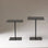 Couchtisch Elegante 2 aus gehärtetem Glas und melaminbeschichteten Holz, 45×40×40 cm von Hanah Home – Bild 7