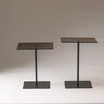 Couchtisch Elegante 2 aus gehärtetem Glas und melaminbeschichteten Holz in Schwarz und Bronze, 45×40×40 cm von Hanah Home – Bild 7