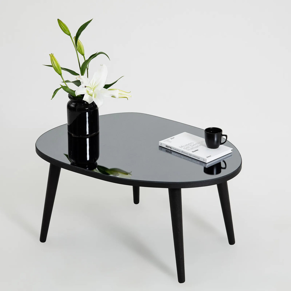 Couchtisch Gusto aus melaminbeschichteten Holz und gehärtetem Glas, 75×55×38 cm von Hanah Home – Bild 2