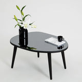 Couchtisch Gusto aus melaminbeschichteten Holz und gehärtetem Glas, 75×55×38 cm von Hanah Home – Bild 2