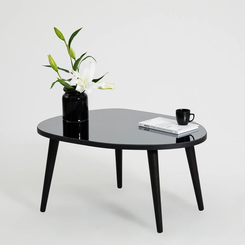Couchtisch Gusto aus melaminbeschichteten Holz und gehärtetem Glas, 75×55×38 cm von Hanah Home – Bild 3