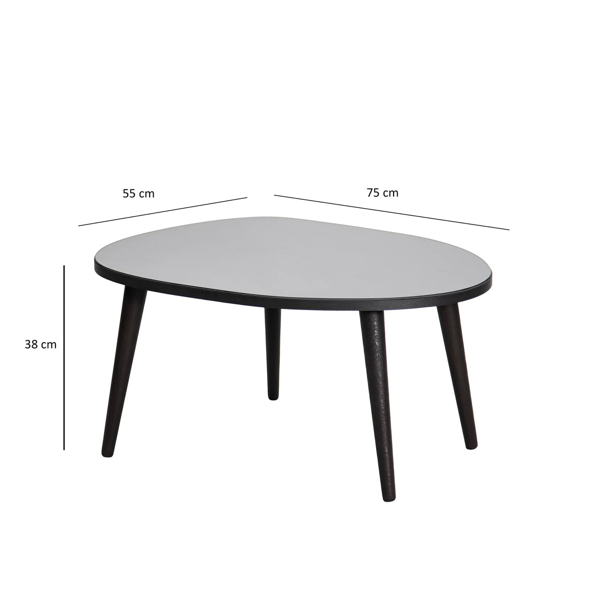 Couchtisch Gusto aus melaminbeschichteten Holz und gehärtetem Glas, 75×55×38 cm von Hanah Home – Bild 6
