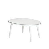Couchtisch Gusto aus melaminbeschichteten Holz und gehärtetem Glas in Weiß und Transparent, 75×55×38 cm von Hanah Home – Bild 5