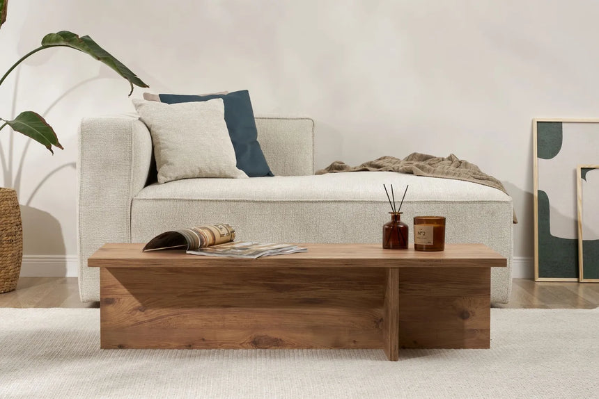 Couchtisch Harbor aus melaminbeschichteter Spanplatte, 120×45×30 cm von Hanah Home – Bild 1