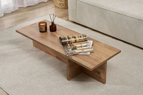 Couchtisch Harbor aus melaminbeschichteter Spanplatte, 120×45×30 cm von Hanah Home – Bild 3