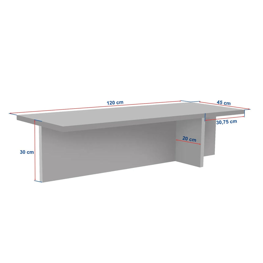 Couchtisch Harbor aus Holz, 120×45×30 cm - ZEN ZONE Furniture
