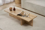 Couchtisch Harbor aus melaminbeschichteter Spanplatte in Saphir-Eiche, 120×45×30 cm von Hanah Home – Bild 3