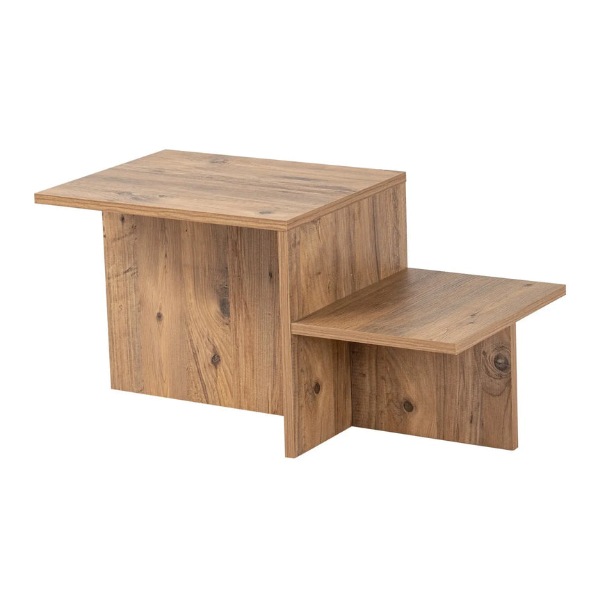 Couchtisch Harmony aus melaminbeschichteten Holz, 80×40×40 cm - ZEN ZONE Furniture
