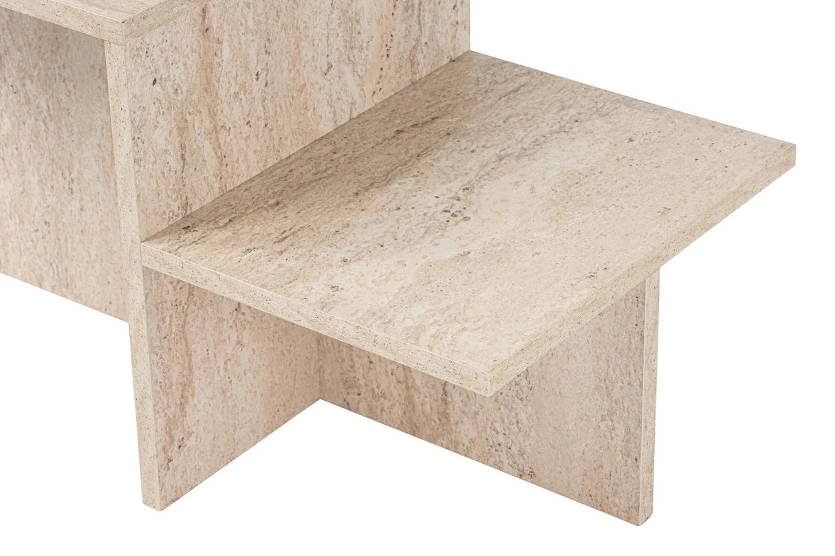 Couchtisch Harmony aus melaminbeschichteten Holz in Travertin, 80×40×40 cm von Hanah Home – Bild 5